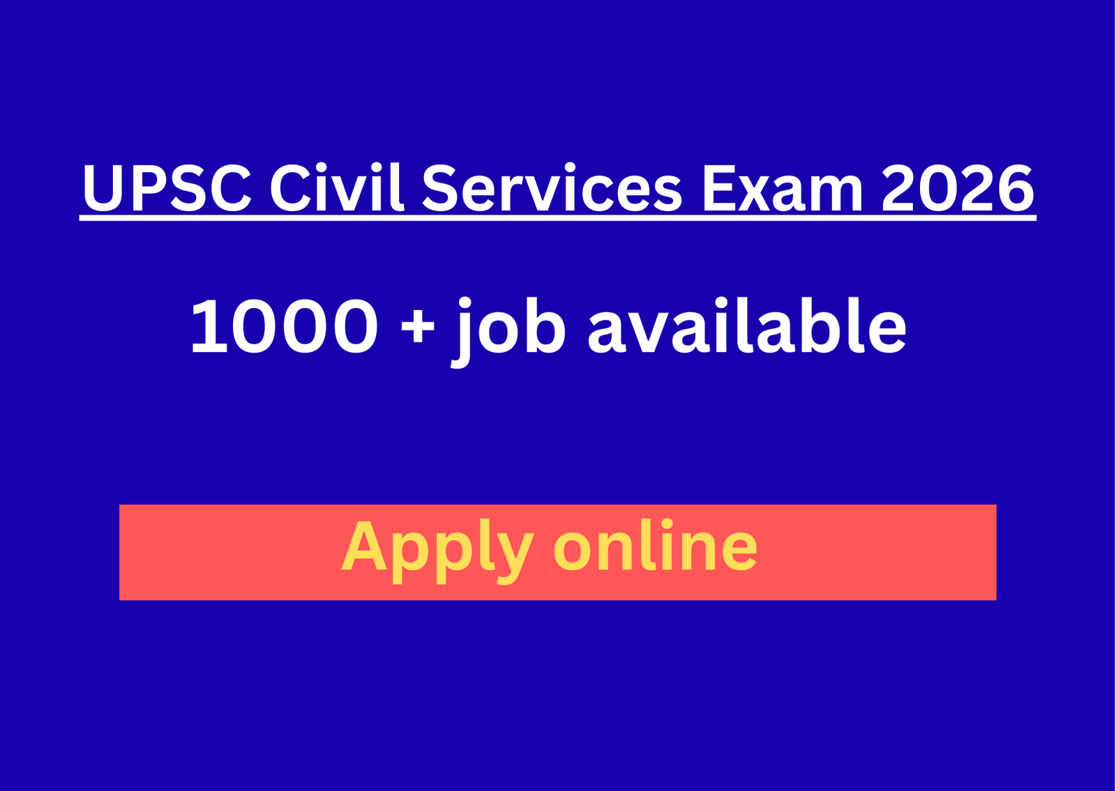 UPSC Civil Services Exam 2026