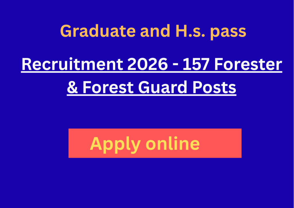 SEO Title: BTC Kokrajhar Recruitment 2026 – 157 Forester & Forest Guard Posts